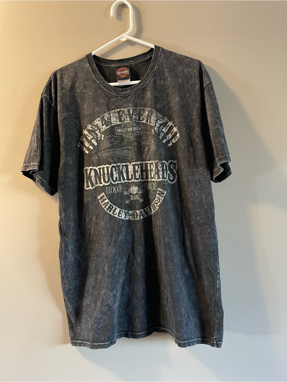 Harley-Davidson Black Washed Knuckleheads Graphic Tee